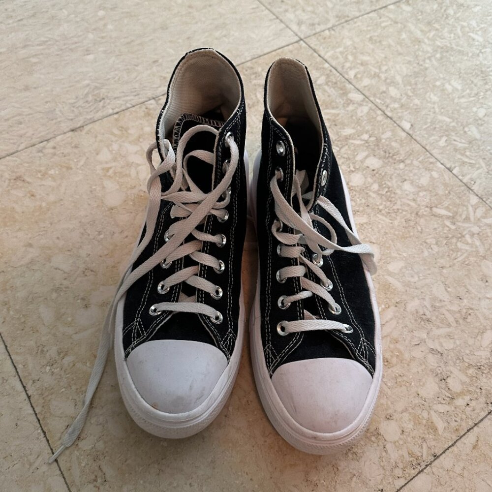 Black Chuck Taylor All Star Move Platform